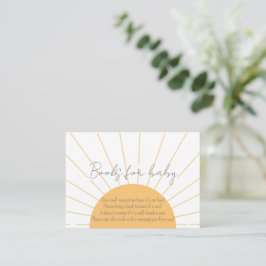 Sonnenschirm Babydusche Bücher für Babydusche Begleitkarte