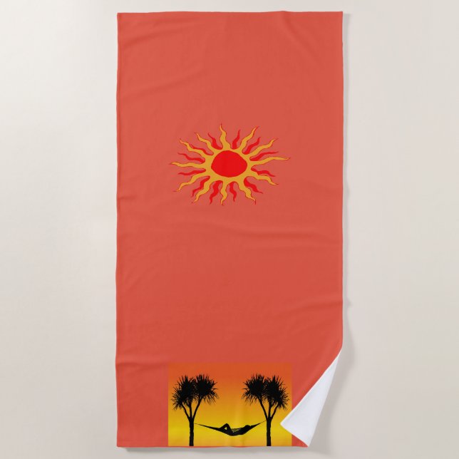 Sonnenschirm Strandtuch (Vorderseite)