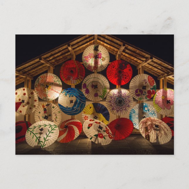 Sonnenschirme Postkarte (Vorderseite)