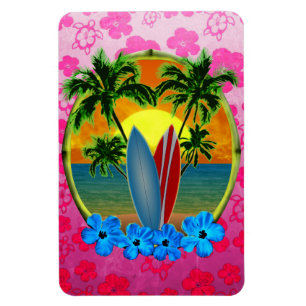 Sonnenschirme und Surfbretter Magnet