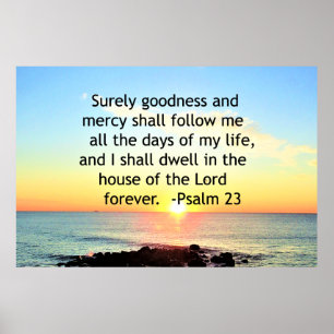 SONNENSCHLAG AUF DEM OCEAN-23. PSALM-FOTO POSTER