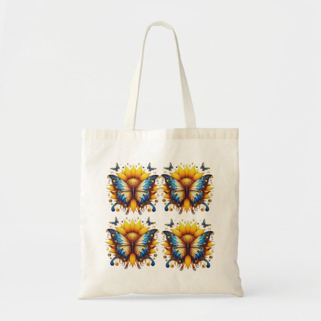 Sonnenschmetterling Tragetasche (Vorne)