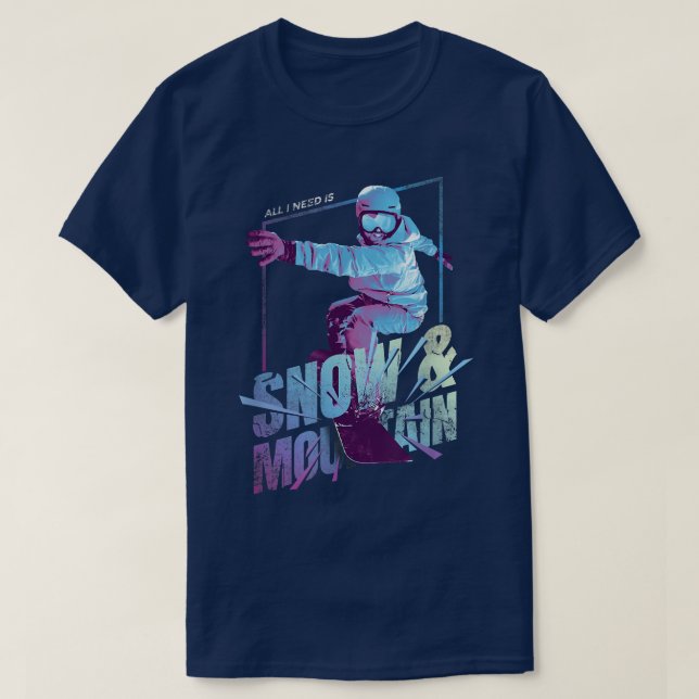 SONNENSCHNEE UND BERG T-Shirt (Design vorne)