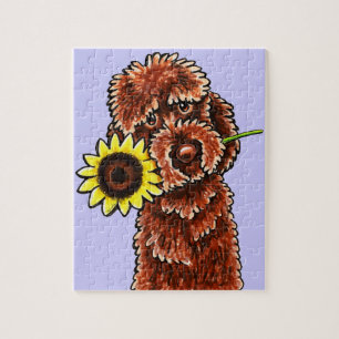 Sonnenschokolade Labradoodle Off-Leash Art™ Puzzle