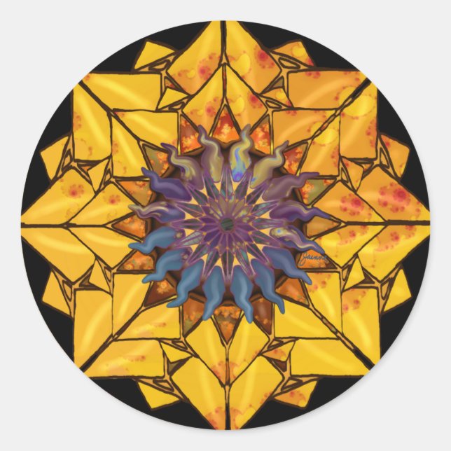 Sonnenschutzaufkleber Runder Aufkleber (Vorderseite)