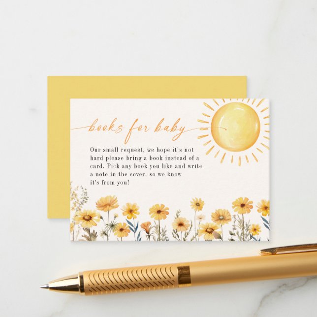 Sonnenschutzbücher für die Babyverpackungskarte Begleitkarte (Vorderseite/Rückseite Beispiel)