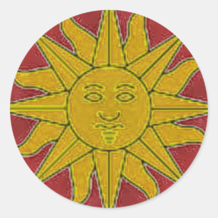 Sonnenschutzmittel Runder Aufkleber