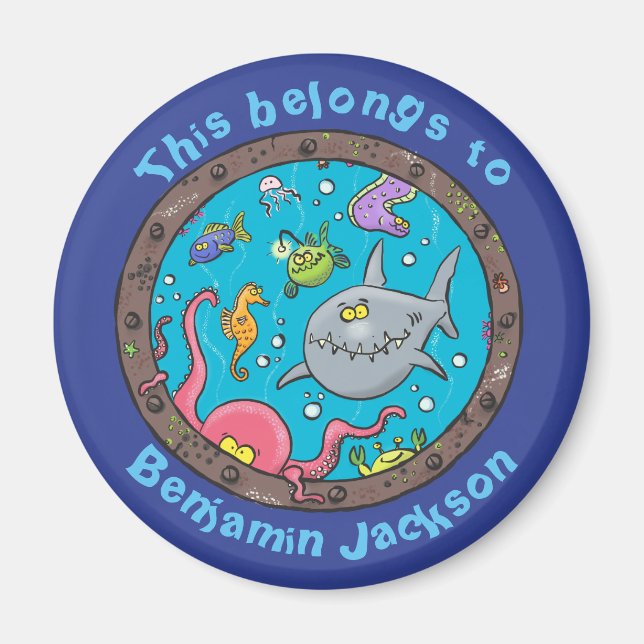 Sonnenseebewohner im Cartoon des Schiffswracks Magnet (Vorne)