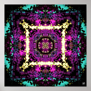 Sonnensegel - Muster pareidolia Poster