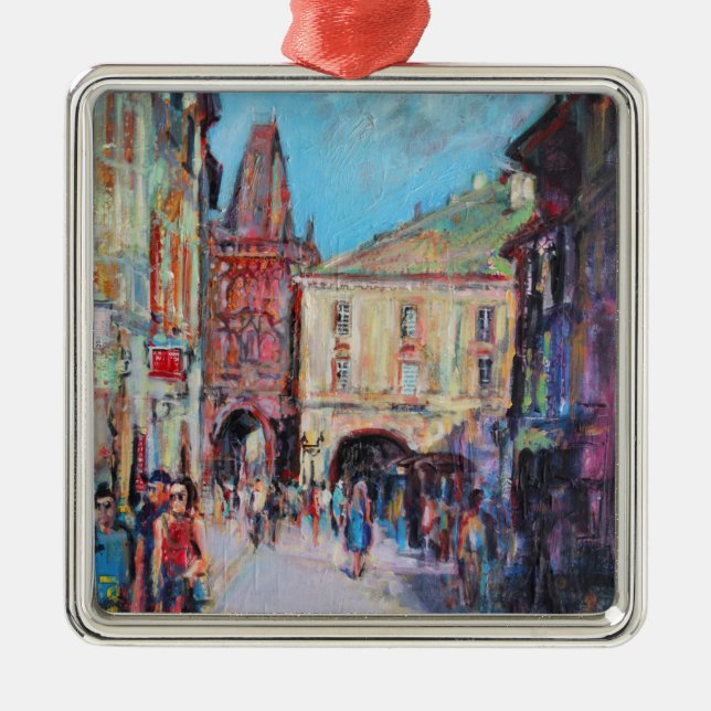 Sonnenseite Prag Ornament Aus Metall (Vorne)