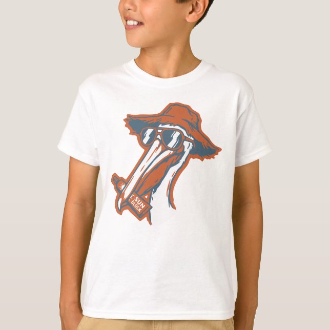 Sonnensicherer Pelikan T-Shirt (Vorderseite)