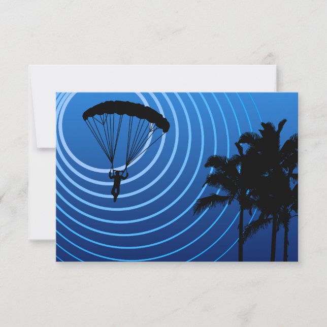 Sonnenskydiving Einladung (Vorderseite)