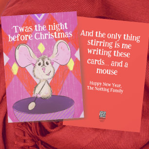 Sonnenspätlicht nach Weihnachten Neujahrskarte