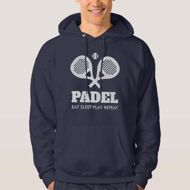 Sonnensportfreund-Geschenk für Padel-Spieler oder  Hoodie (Vorderseite)
