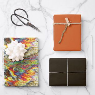 Sonnenstrahl-Flaredesign  Geschenkpapier Set