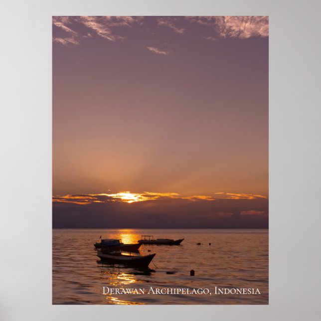 Sonnenstrahl Sonnenuntergangsstrahlen Schwimmende  Poster (Vorne)