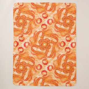 Sonnenstrahl-Swirbel-Boho-Sherpa-Decke Sherpadecke