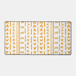 Sonnenstrahlen afrikanisches Muster in Weiß Schreibtischunterlage