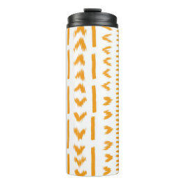 Sonnenstrahlen afrikanisches Muster in Weiß Thermosbecher