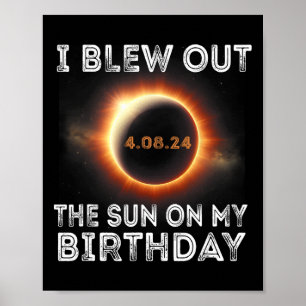 Sonnenstrahlen am Geburtstag blutete ich die Sonne Poster