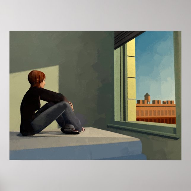 Sonnenstrahlen am Morgen Poster (Vorne)