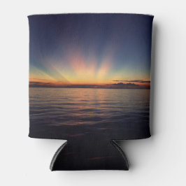 Sonnenstrahlen auf einer Dose Dosenkühler