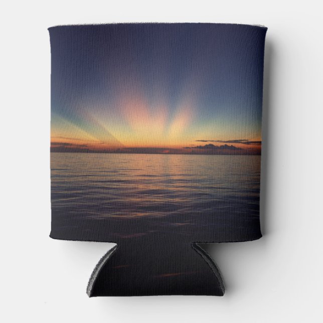 Sonnenstrahlen auf einer Dose Dosenkühler (Vorderseite)