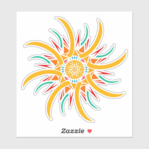 Sonnenstrahlen Aufkleber