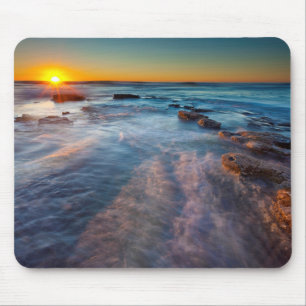 Sonnenstrahlen beleuchten den Pazifik Mousepad