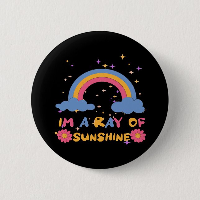 Sonnenstrahlen Button (Vorderseite)