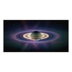 Sonnenstrahlen des Saturns von Cassini Raumsonde Fotodruck