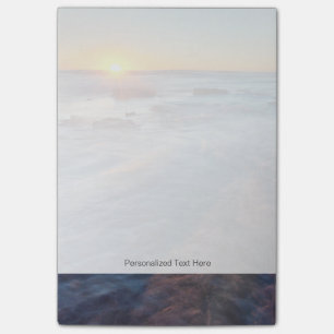 Sonnenstrahlen erhellen den Pazifischen Ozean Post-it Klebezettel