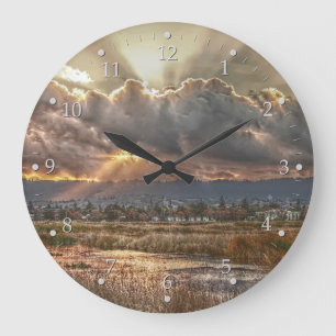 Sonnenstrahlen Große Wanduhr