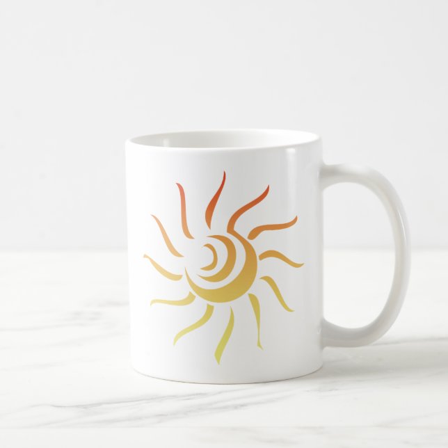 Sonnenstrahlen Kaffeetasse (Rechts)