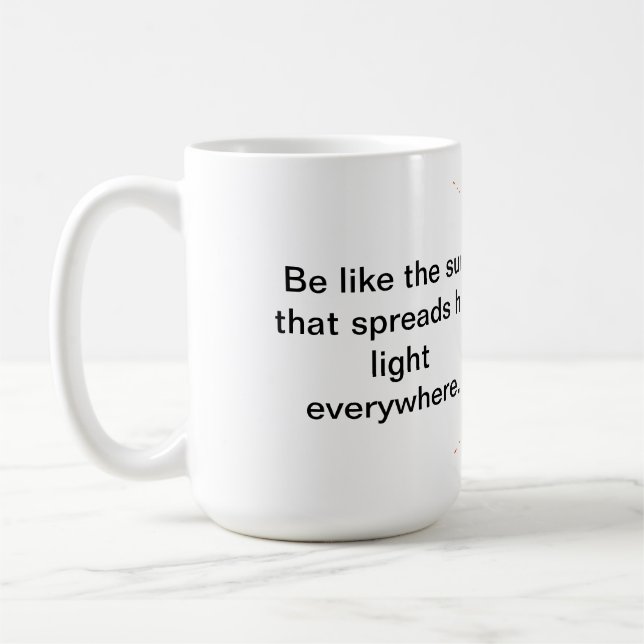 Sonnenstrahlen, Kaffeetasse (Links)