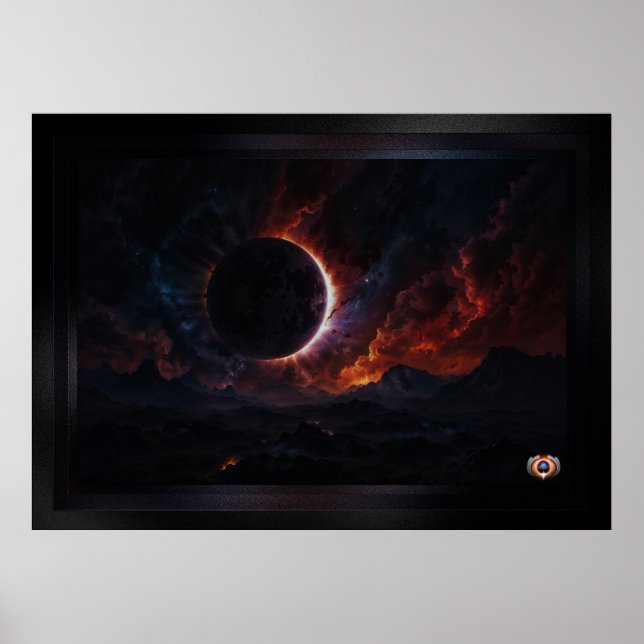 Sonnenstrahlen Kosmisches Meisterwerk Xzendor7 Kun Poster (Vorne)