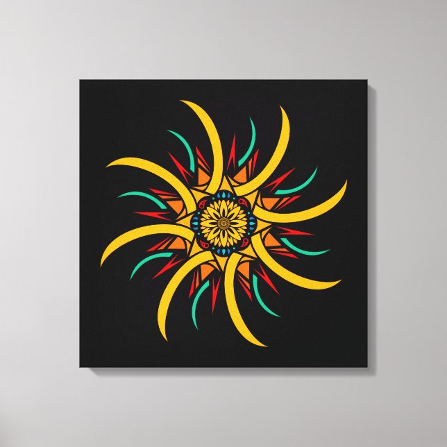 Sonnenstrahlen Leinwanddruck (Vorderseite)