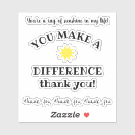 Sonnenstrahlen; man macht verschiedene Zitate Aufkleber