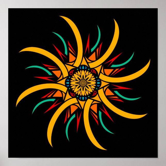 Sonnenstrahlen Poster (Vorne)