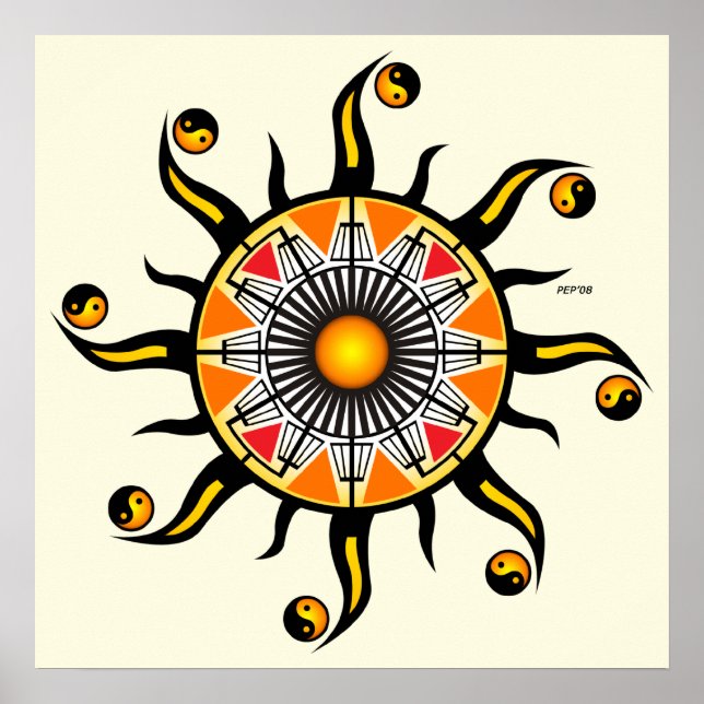 Sonnenstrahlen Poster (Vorne)