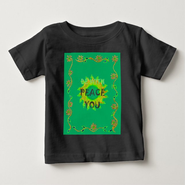Sonnenstrahlen: Ruhe mit inspirierender Printwerbu Baby T-shirt (Vorderseite)