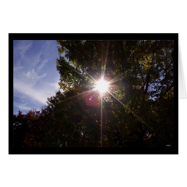 Sonnenstrahlen (schwarz grenzend) (Vorderseite (Horizontal))