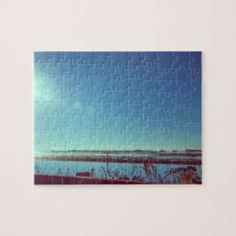 Sonnenstrahlen über der blauen Lagune Puzzle