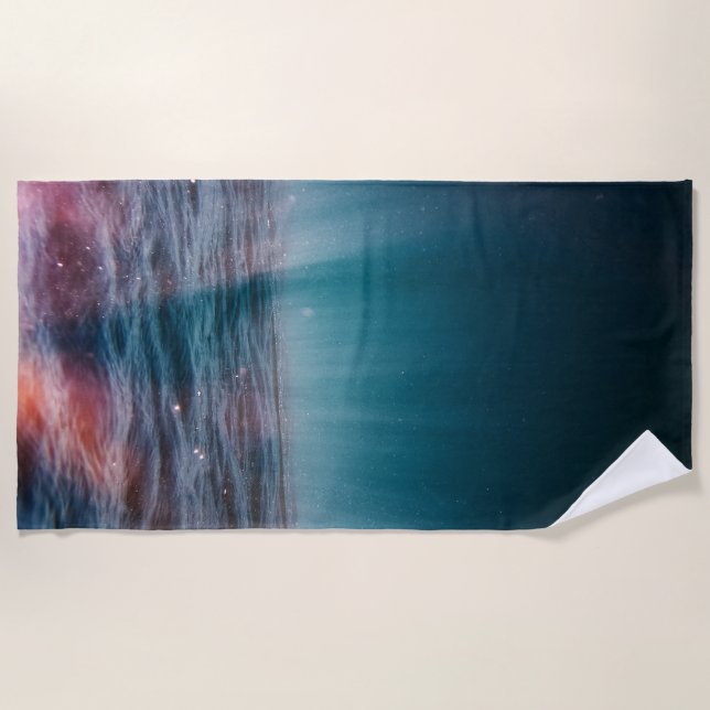 Sonnenstrahlen unter Wasser Strandtuch (Vorderseite)