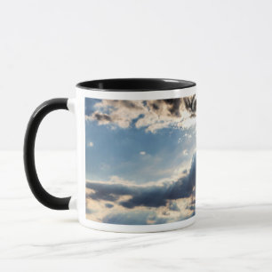 Sonnenstrahlen von oben tasse