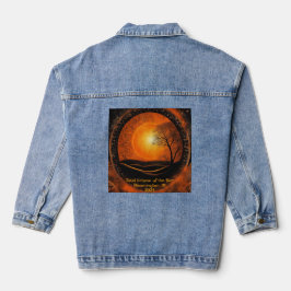 Sonnenstrahlung Hinzufügen von benutzerdefiniertem Jeansjacke