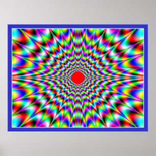 Sonnenstrahlung — optische Illusion Poster