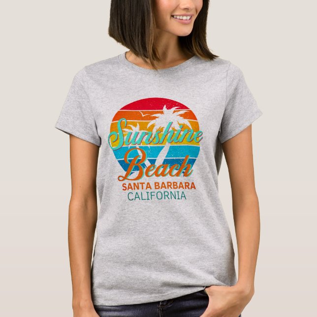 Sonnenstrand Santa Barbara Kalifornien  T-Shirt (Vorderseite)