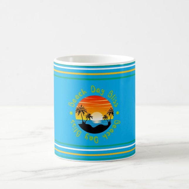 Sonnenstrand-Vibes Individuelle Tasse (Mittel)