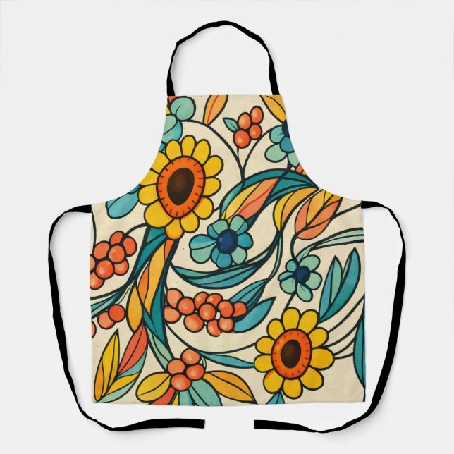 Sonnenstrom Blüte Schürze (Vorderseite)